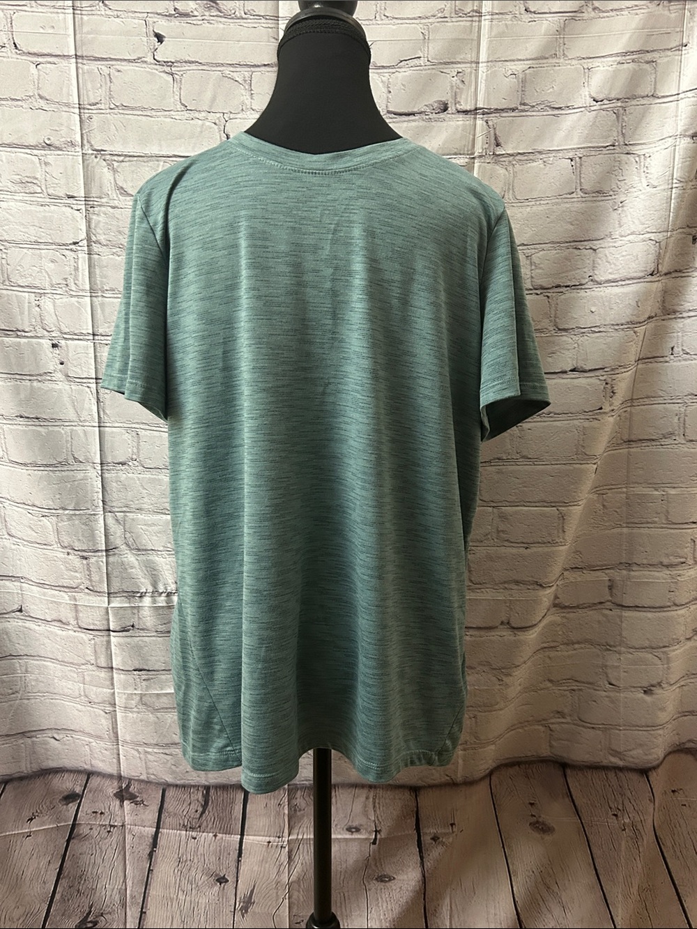 Mondetta Heather Seafoam Green Crew Neck Short Sleeve Tee